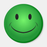 Aimant souriant vert de visage