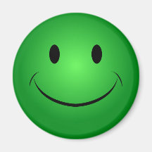 Aimant souriant vert de visage