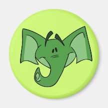 Aimant vert d'éléphant