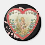 Aimant victorien de coeur de cupidon