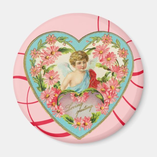 Aimant victorien de cupidon