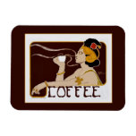 Aimant vintage de café de Nouveau Magnets Souples