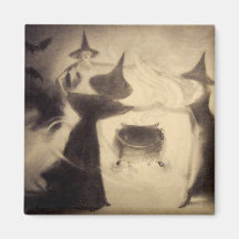 Aimant vintage de Halloween