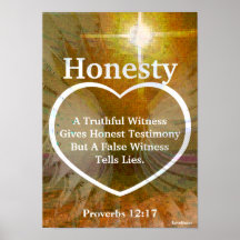 Aimez la lumière de la bible Verse-Cust. d'honnête Posters