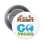 Aimez la planète vont végétalien badges