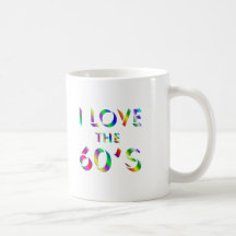 Aimez les années 60 tasses à café