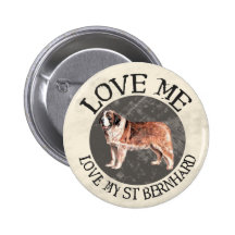 Aimez-moi, aimez mon St Bernard Pin's
