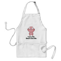 Aimez-moi ne me mangent pas conception de porc tablier