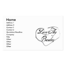 Aimez Thy banquier Cartes De Visite Personnelles