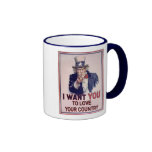 Aimez votre pays tasse à café