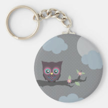 Aimez-vous des Hibou-manières ! Porte-clef