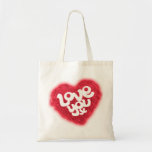 "aimez-vous sac fourre-tout rouge et léger à coeur