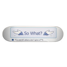 Ainsi ce qui ? (Bouton de Facebook) Skateboards Cutomisables
