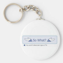 Ainsi ce qui ? (Bouton de Facebook) Porte-clefs