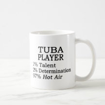 Air chaud de joueur de tuba mugs à café