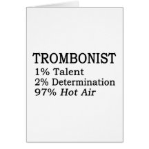 Air chaud de Trombonistt Carte De Vœux