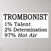Air chaud de Trombonistt Posters