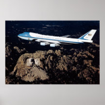 Air Force One le mont Rushmore Posters