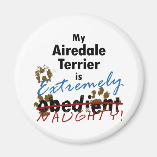 Airedale extrêmement vilain Terrier Magnets Pour Réfrigérateur
