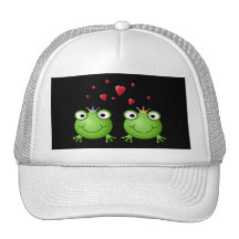 Ajouter de grenouille aux coeurs casquette