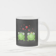 Ajouter de grenouille aux coeurs mugs à café
