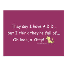 AJOUTEZ complètement de l'humour de Kitty Carte Postale