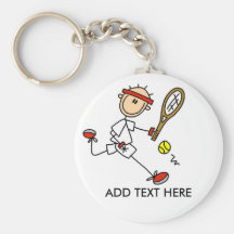 Ajoutez le tennis personnalisable Keychain des tex Porte-clef