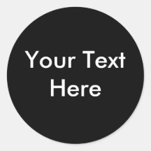 Ajoutez votre image ou texte ici adhésif rond