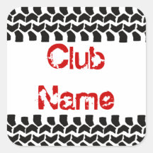 Ajoutez votre nom 3" de club des décalques autocollants