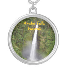 Akaka tombe cascade sur l'île d'Hawaï Pendentif