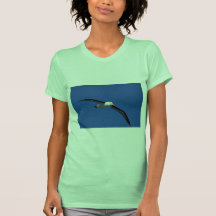 Albatros Noir-Browed en vol T-shirts