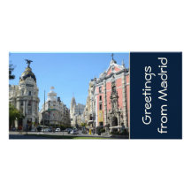 Alcala et mamie par l'intermédiaire de rue, carte  cartes de vœux avec photo