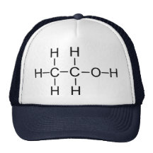 Alcool - formule chimique casquette