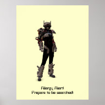 Alerte d'allergie ! Préparez pour être recherché ! Poster