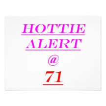 Alerte de 71 Hottie Invitations Personnalisées
