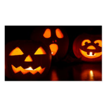 Alerte de citrouille de Halloween Carte De Visite
