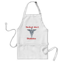 Alerte médicale de diabète tabliers
