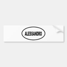 ALESSANDRO AUTOCOLLANT POUR VOITURE