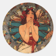 Alfons Mucha Monaco Monte Carlo Adhésif