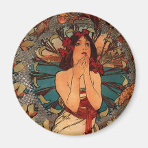 Alfons Mucha Monaco Monte Carlo Magnets Pour Réfrigérateur