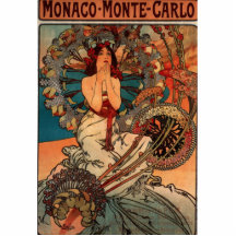 Alfons Mucha Monaco Monte Carlo Photo En Relief