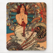Alfons Mucha Monaco Monte Carlo Tapis De Souris