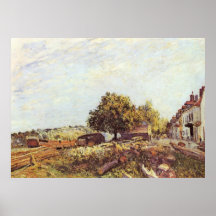 Alfred Sisley - Saint-Mammès AM Morgen 1890 Affiches