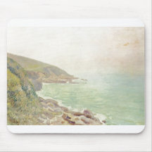 Alfred Sisley - Waliser Küste im Nebel 1887 - huil Tapis De Souris