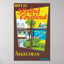 ~ Algésiras de Cristina de reina d'hôtel Affiches