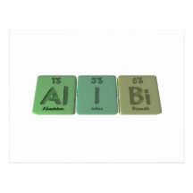 Alibi-Al-Je-Bi-aluminium-iode-Bismuth Cartes Postales