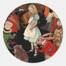 Alice au pays des merveilles adhésif