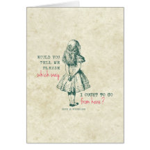Alice au pays des merveilles cartes