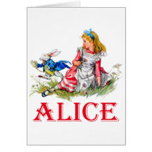 ALICE AU PAYS DES MERVEILLES CARTES DE VŒUX