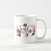 ALICE AU PAYS DES MERVEILLES ET AMIS TASSES À CAFÉ